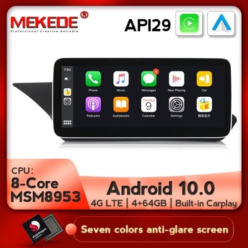 MSM8953 8 Core Android 10.0 Built-in CarPlay Car Multimedia Player Navigation for Mercedes-Benz E200 E230 E260 E300 W212 S212