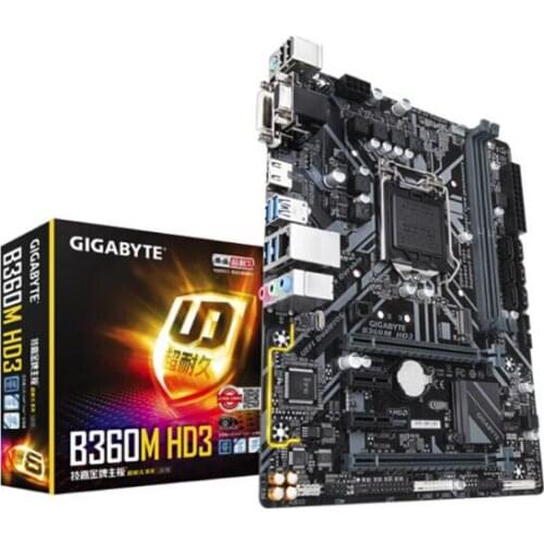 For Gigabyte GA-B360M HD3 NEW original Desktop B360 Motherboard B360M HD3 Socket LGA1151 DDR4 USB3.0 SATA3