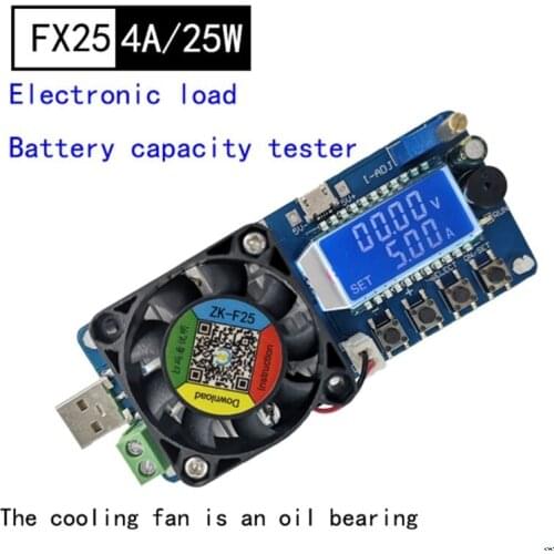 Electronic Load USB Load Tester 35W Constant Current Battery Capacity Tester