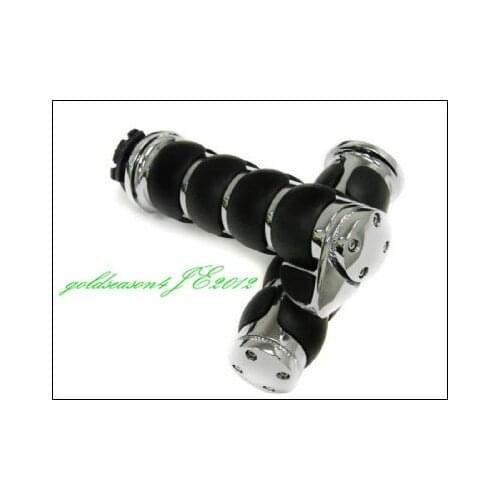 CHROME HAND GRIPS +Throttle Boss for Kawasaki KZ Vulcan 800 1500 1600 2000 Ninja