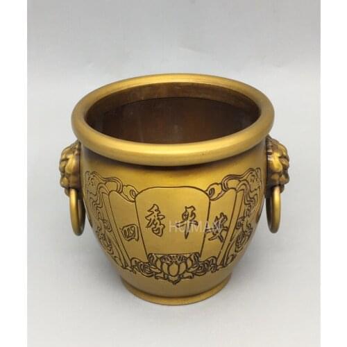 China Brass Statue Luck Wealth Tiger Meticulous Metal Crafts Home Decoration Collect