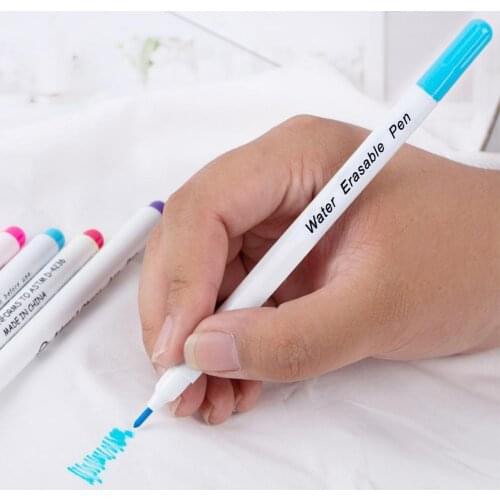Air Erasable Pen Water Soluble Fabric Marker Vanishing Pen Marking For Clothing Auto-disappear Ink DIY Fabric O6B4