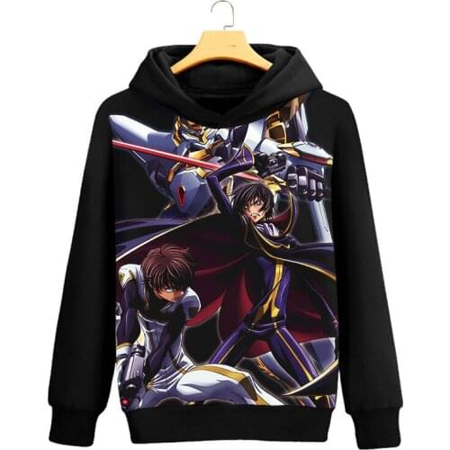 Anime Code Geass Lelouch of the Rebellion Men women Hoodies Sweatshirt Men women Hooded Jacket