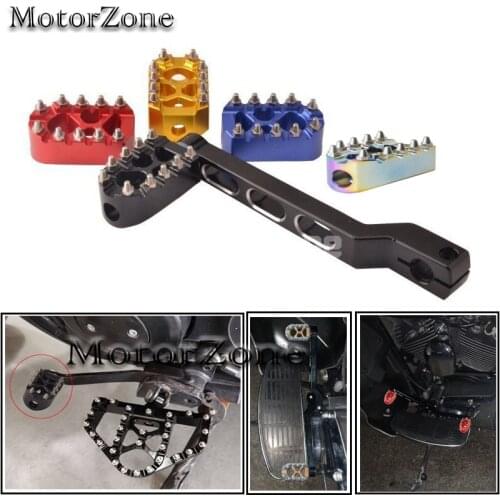 Anti-Skid Gear Knurled Motorcycle Shifter Peg Shift Peg 360° Roating MX Chopper Bobber Style For Harley Touring Softail Sportste