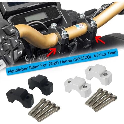 CRF1100L Motorcycle Handlebar Riser Handle Bars Clamp Raised Extend Adapter For Honda CRF 1100L Africa Twin ADV Sports 2020