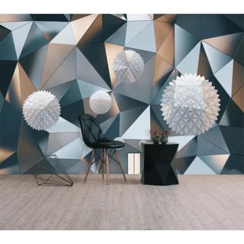 Custom wallpaper 3d photo mural floating ball geometric pattern graphic background living room bedroom wallpaper papel de parede