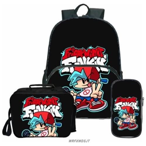 Friday Night Funkin Games School Backpack for 3-9 Years Old Boys Girls Children School Bags Kids Primary Backpack