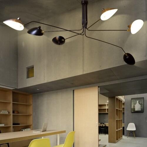 Modern DaWn Spider Serge Mouille Ceiling Lights for Living Room Bedroom Lamp Hanging Luminaire Home Lighting Fixtures Art Deco