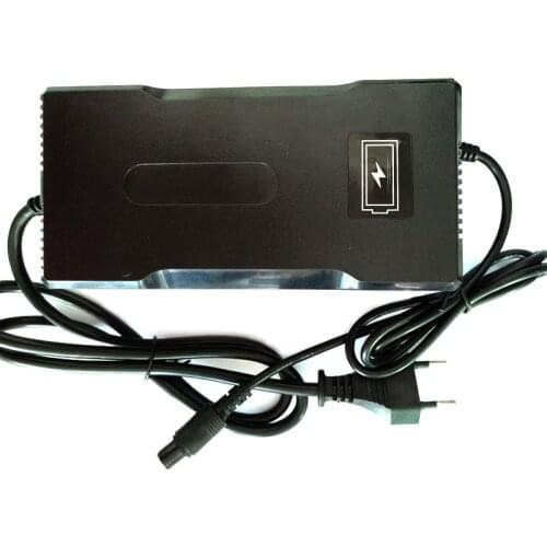 EU Plug 54.6V 4A Smart Lithium Battery Charger adapter for 48V Lipo Li-ion Battery Electric Bike Power Tool