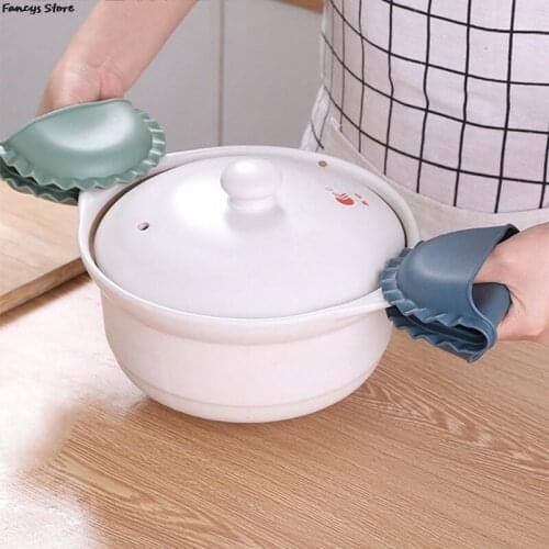 1 PCS Dumpling-shaped Heat Insulation Gloves Can Be Hung For Easy Storage Microwave Pads Cooking Tool Home Boiler Insulation