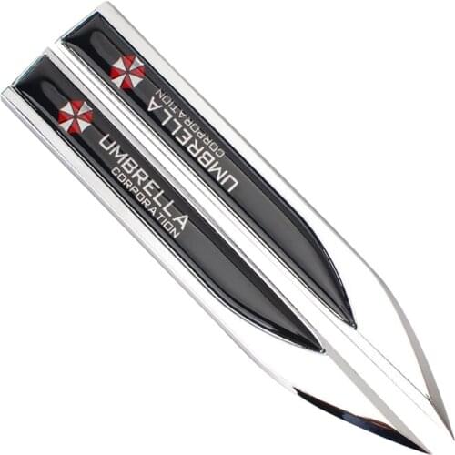 2pcs 3D Meta Umbrella Car Stickers Long Pattern Decals Car Whole Body Stickers Car Decoration for VW for BMW for Mercedes Benz