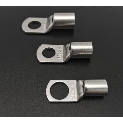 20/10/5PCS 4-10mm² Terminal Wire Welding Cable Connector Kit Bolt Hole Tinned Cable Lugs suit SC10-8 SC6-5 35-8 Multiple models