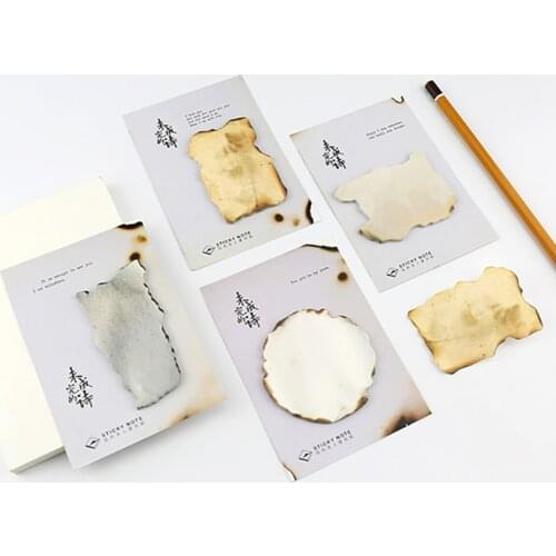 30sheet/pc Creative Fashion Retro Vintage Style Sticky Notes Adhesive Memo Pad School Planner Sticker Paper Bookmarks