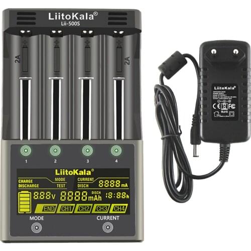 LiitoKala lii-500 Lii-500S lii-600 LCD 3.7V 1.2V 18650 26650 16340 14500 10440 18500 Battery Charger