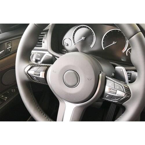 Accesories Steering Wheel Trim Cover For BMW F22 F30 F32 F10 F15X5 F16X6 Glossy Set