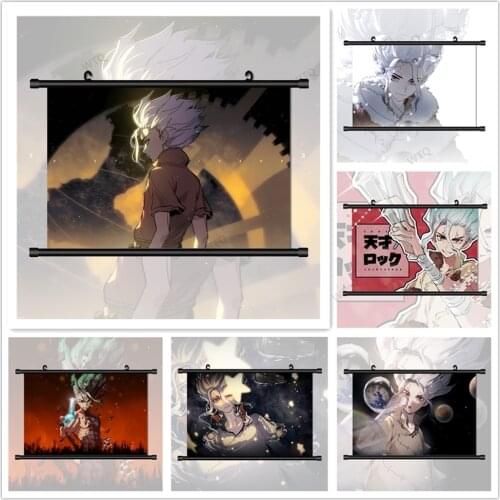 WTQ Anime Posters Dr. STONE Ishigami Senkuu Anime Manga Canvas Painting Wall Decor Wall Art Picture Room Decor Home Decor