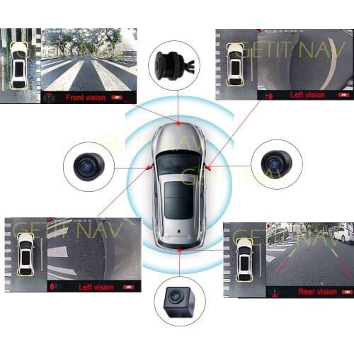 Car 360 camera Parking Surround View System Driving With Bird View Panorama System 4 Car Camera Smartour HD