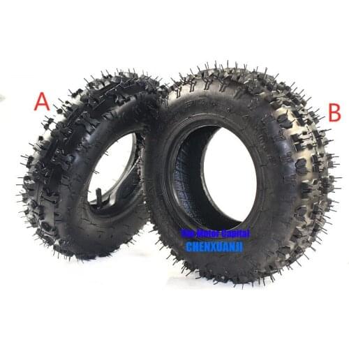 Free Shipping High Performance Two Types of Tires 4.10-6 Inner and Outer Tyre Vacuum Tire Fit ATV Quad Go Kart 47cc 49cc Tire