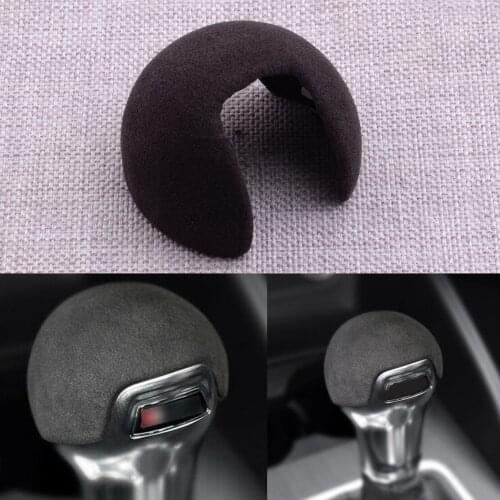 Black Car Gear Shift Knob Cover Cap Sticker Trim Fit for Audi A3 8V S3 2014 2015 2016 2017 2018 2019 2020