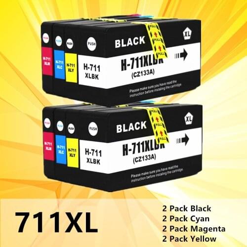 For HP711 711 CZ130A compatible for HP 711XL Ink Cartridge for HP DesigJet T120 T520 T120 24 T120 610 T520 24 T520 Printer