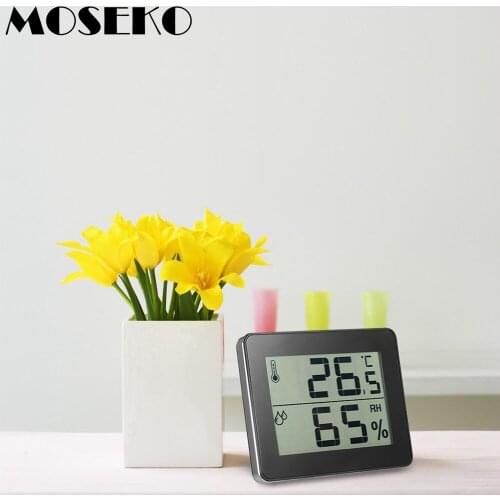 MOSEKO Digital Hygrometer Thermometer Indoor Weather Station Humidity Temperature Sensor Desktop Room Thermometer
