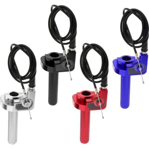 CNC 22mm Throttle Handle Grip And Cable Set for ATV Bike Universal