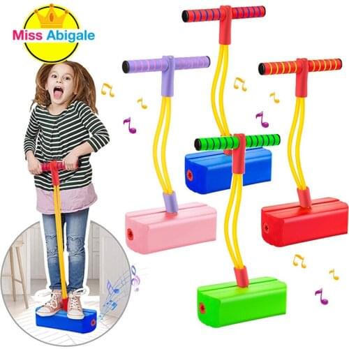 Stick Jumping Shoes Childrens Frog Bouncer Outdoor Playset for Kids Fun Sports Fitness Equipment Games for Children