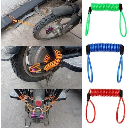 Disc Lock Dual Loop Safety Reminder Cable, Coil Lanyard for Fishing Rod, Kayak Paddle - Various Color & Size