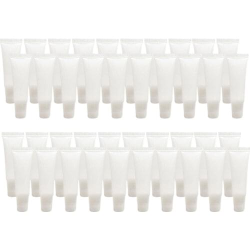 40 Pcs Lip Gloss Tube Containers Lip Balm Squeeze Vials for Cosmetics DIY 15ml