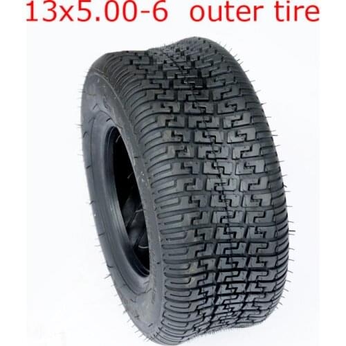 Good quality Kart Beach Car 13X5.00-6 vacuum tire Highway Tire with Hub Mower Snow Sweeper Tire Atv 13*5.00-6 tubeless tire