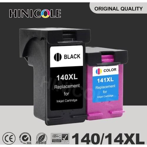 HINICOLE Replacement for hp140XL 141XL Ink Cartridge for HP 140 141 HP140 for Photosmart C4583 C4283 C4483 C5283 Printer