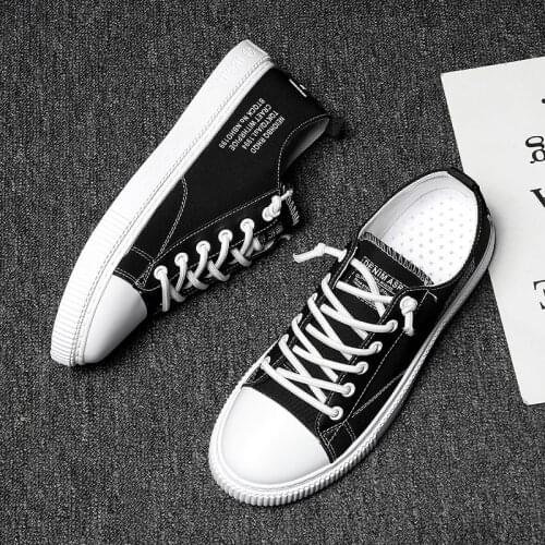 2020 Mens Vulcanize Shoes Canvas Fashion Lace-up Solid Lovers Shoes Rubber Flat Sneakers Autumn Casual Man Shoes Female shoes