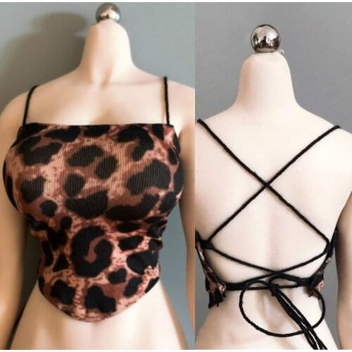 Collectible 1/6 Scale Sexy Female Figure Acessory Leopard Sling Bellyband Model for 12 inches Body