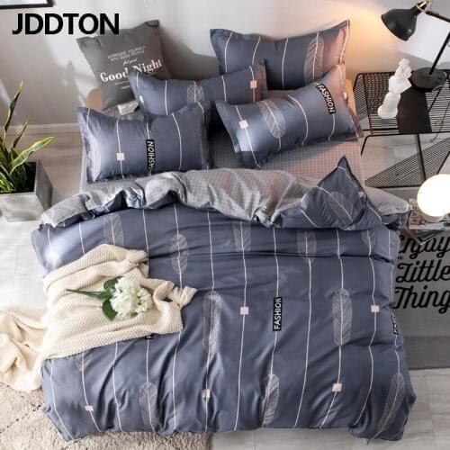 JDDTON Pastoral Style Bedding Set AB Side Skin-Friendly Bed Set Duvet Cover Sheet Pillowcase Set Fashion High Quality BE029