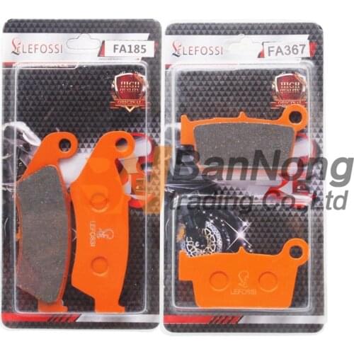 For Kawasaki KX250F 2004-2017 KX450F 2006-2017 KLX450R 2008-2012 Front Rear Brake Pads Kit Set KX 250 450 F KLX 450R