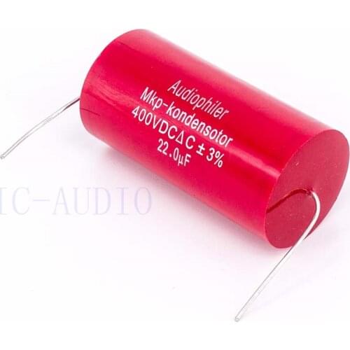 Audiophiler Mkp Capacitor 22uf 400V DC 3% HIFI Fever Electrodeless Capacitor Audio Capacito Coupling Frequency Dividing 22uf