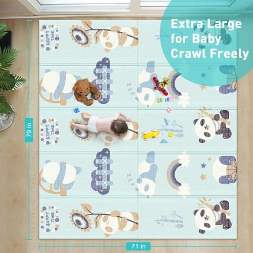 Rug For Children Baby Play Mat Infant Soft Climbing Pad Tasteless Kids Rug Xpe Foam Carpet Baby Educational Toys with Bag