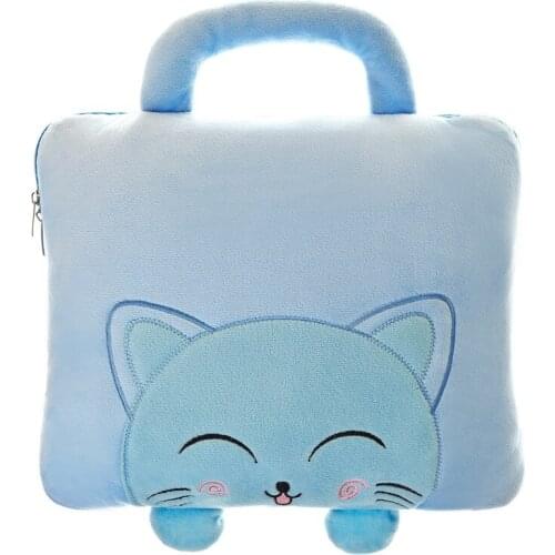 Cartoon Children Pillow Quilt Multifunctional Car Cushion Dual-use Air Conditioning Quilt Blanket Flannel Nap Blanket