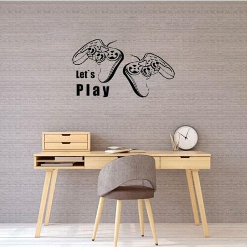 Gamer Sticker Controller Vinyl Wall Decor Art Mural Home Decoration Removable Bedroom Play Room Poster G22