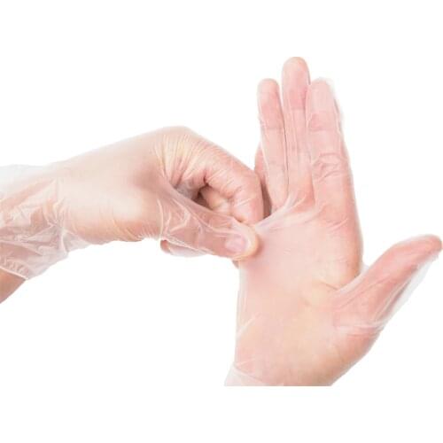 50/ 100 pcs Transparent Disposable Gloves Latex pvc Dishwashing/Kitchen/Work/Rubber/Garden/Food Gloves Universal