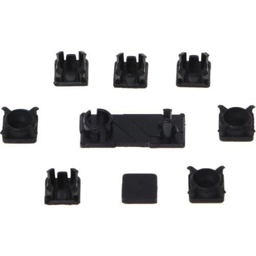 Rubber Feet Plastic Button Screw Cap Cover Set Replacement for Sony Playstation PS3 Slim 2000 3000 Controller