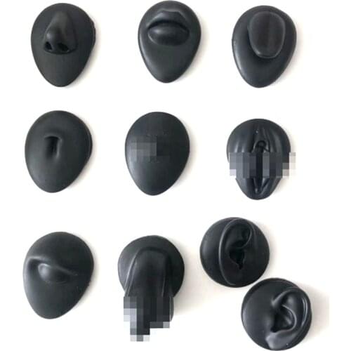 1Pc Silicone 3 Color 1:1 Body Jewelry Piercing Earrings Ear Studs Display Ear Nose Model Professional Practice Piercings Tools