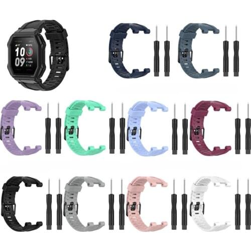 Silicone Watch Band Strap With Tool Knife for Huami Amazfit Ares A1908 Smartwatch Replacement Wristband Bracelet Watchband