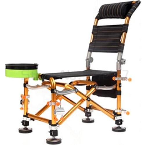 Reclining raft fishing chair folding multifunctional all-terrain wild fishing seat