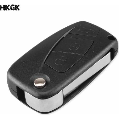 3 Buttons Flip Folding Remote Car Key Case Shell Cover Fob For FIAT Punto Ducato Stilo Panda Auto Car Key Shell Cover SIP2 blade