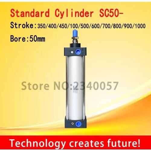 SC standard cylinder SC50*350/400/450/500/600/700/800/900/1000 BORE 50MM Standard Pneumatic Air Cylinder