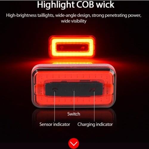 Bicycle Lights Rear Lamp USB Charging Tail Light Warning Taillamp Bicycle Accessorries With Safety Rear Lamp Super Bright