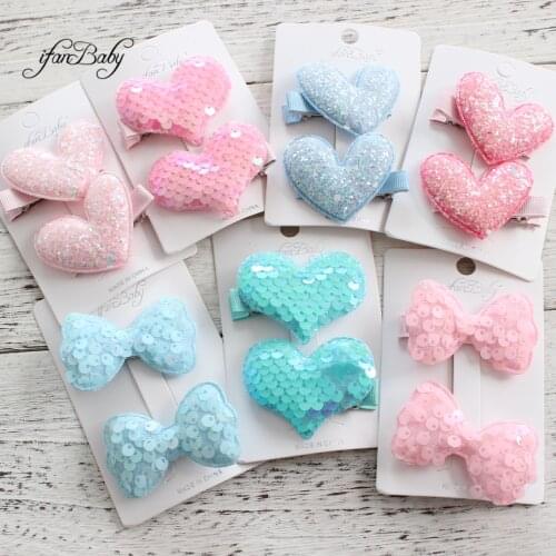 Girl Hair Clips Flower Clips Sequins Bow Children Accessories Hair Pin