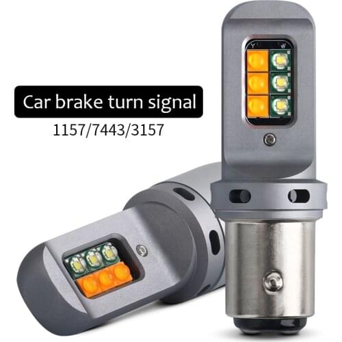 1X Signal Lamp 1156 BA15S P21W BAU15S PY21W LED Bulb Cree 1157 Bay15d Led T20 7443 W21/5W 3157 1200LM For DRL Turn Signal Lights