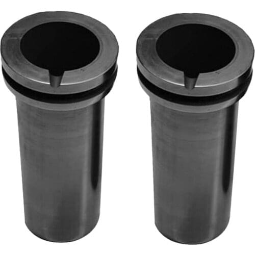 2pcs Graphite Crucible Metal Melting Gold Silver Scrap Casting Mould Melt 2KG